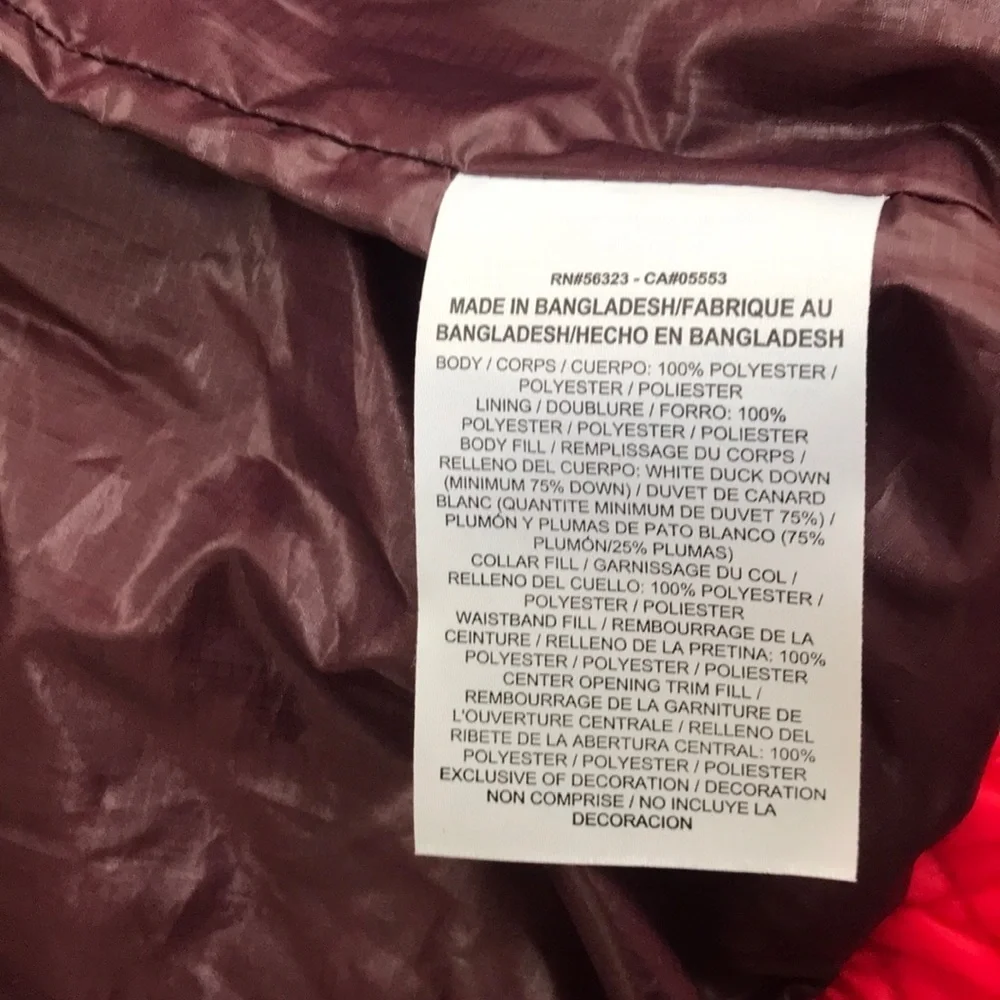 NWT! NIKE Size XS red quilted zippered vest